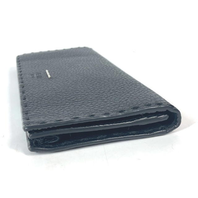 Fendi FENDI 7M0186 stitch Selleria Bifold long wallet Long Wallet Leather Black - view 4