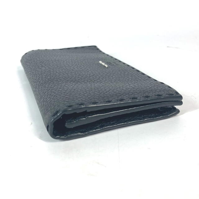 Fendi FENDI 7M0186 stitch Selleria Bifold long wallet Long Wallet Leather Black - view 5