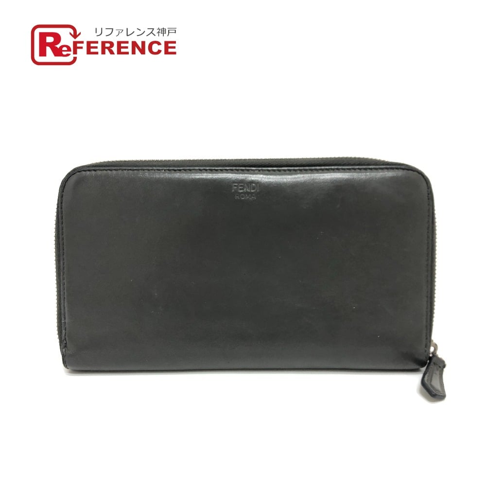 Fendi FENDI 7M0276 Zucca pattern travel wallet Long Wallet Leather gray