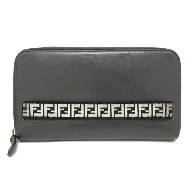 Fendi FENDI 7M0276 Zucca pattern travel wallet Long Wallet Leather gray - view 3