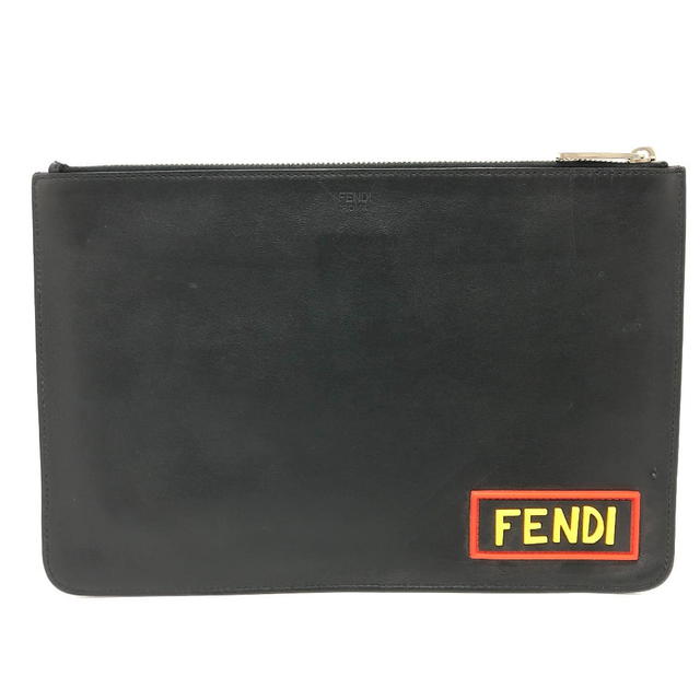 Fendi FENDI 7N0078 LOVE Clutch bag Leather Black/Multicolore - view 3