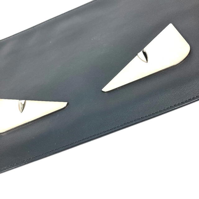 Fendi FENDI 7N0078 Monster Bugs pouch bag Clutch bag Leather Black - view 4