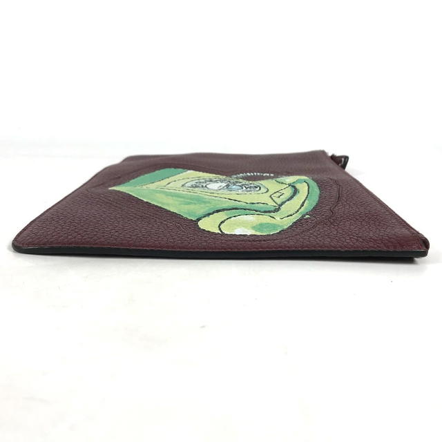 Fendi FENDI 7N0078 Pouch Telephone Design Clutch bag Leather BrownBased - view 4