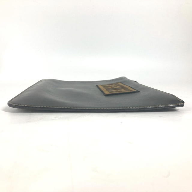 Fendi FENDI 7N0078 Pouch Zucca logo Bag Clutch bag Leather Black/Brown - view 4