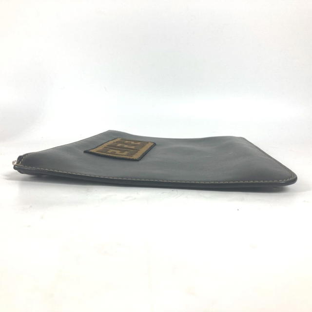 Fendi FENDI 7N0078 Pouch Zucca logo Bag Clutch bag Leather Black/Brown - view 5