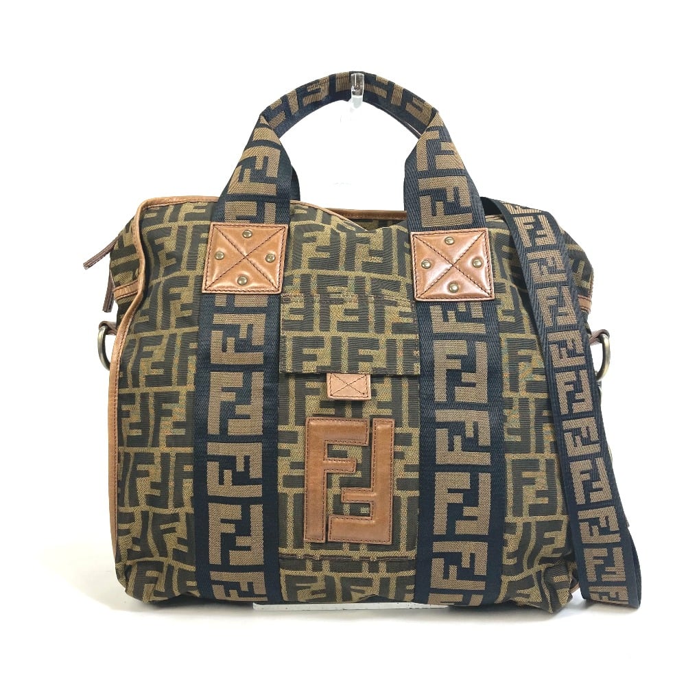 Fendi FENDI 7VA158 Zucca FF pattern Hand Bag 2WAY bag Shoulder Bag Tote Bag