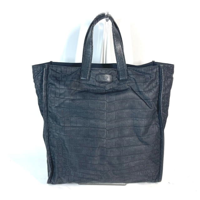 Fendi FENDI 7VA367 logo Shoulder Bag Vertical Tote Bag Nylon / Leather Black - view 2