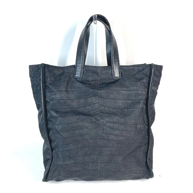 Fendi FENDI 7VA367 logo Shoulder Bag Vertical Tote Bag Nylon / Leather Black - view 3