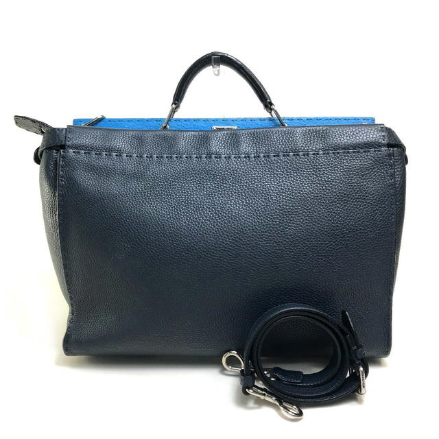 Fendi FENDI 7VA388 Selleria Peekaboo 2WAY Shoulder Bag Business bag Navy x Blue - view 1
