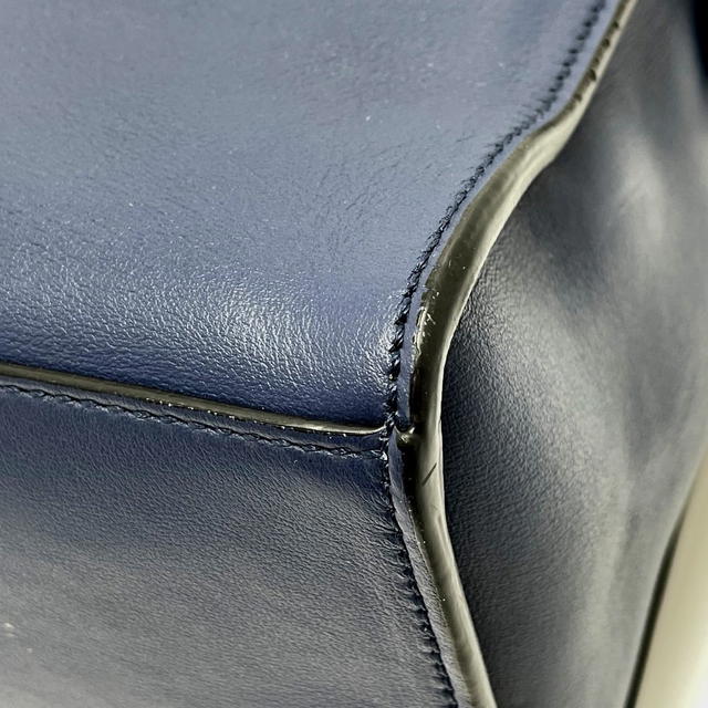 Fendi FENDI 7VA400 2 type handle Briefcase 2WAY Shoulder Bag Business bag Leather Navy - view 4
