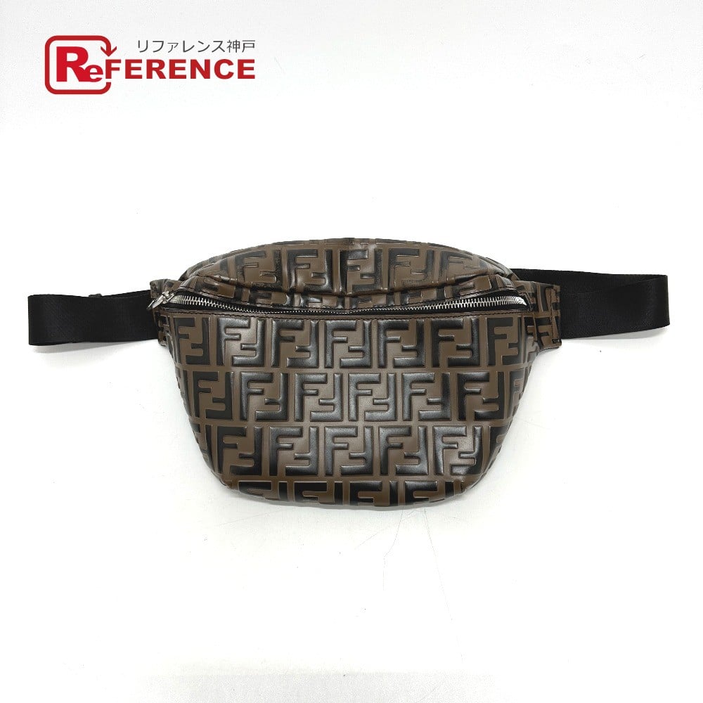 Fendi FENDI 7VA434 Crossbody bag Shoulder Bag Zucca Bag body bag Leather Brown/Black