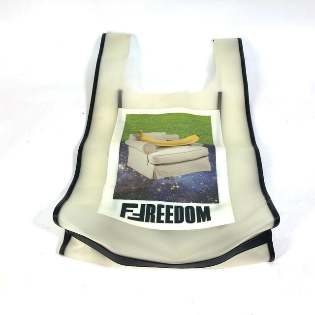 Fendi FENDI 7VA442 banana fruit FREEDOM Logo eco bag bag Hand Bag Vinyl clear/Black - view 2