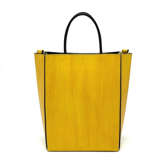 Fendi FENDI 7VA512 Logo 2WAY Small Shopping bag Shoulder Bag Calf Leather Yellow - view 2
