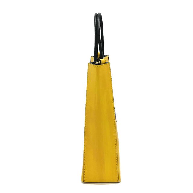 Fendi FENDI 7VA512 Logo 2WAY Small Shopping bag Shoulder Bag Calf Leather Yellow - view 3