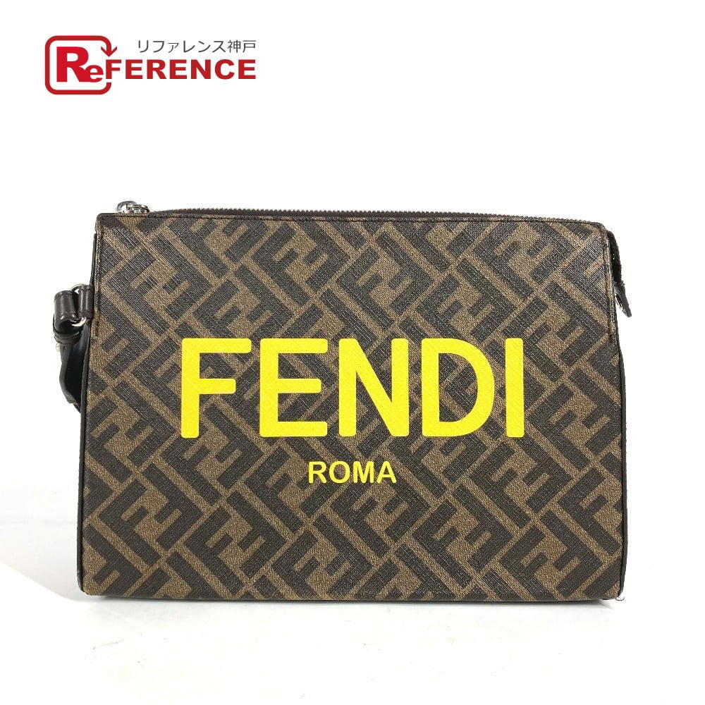 Fendi FENDI 7VA564 Zucca logo Bag Cluch Bag with strap Clutch bag