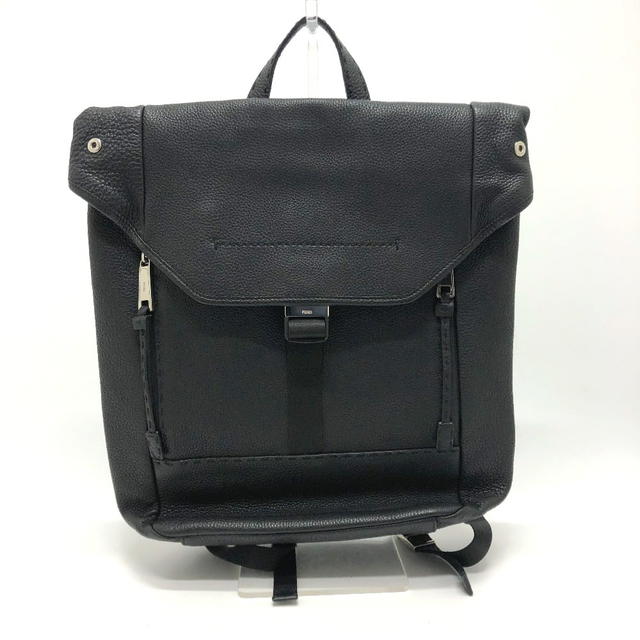 Fendi FENDI 7VZ011 Backpack Leather Black/SilverHardware - view 1