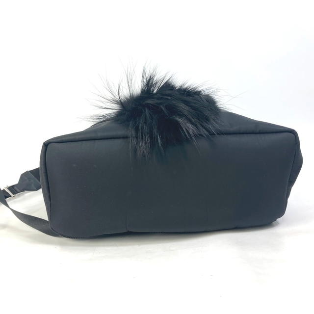Fendi FENDI 7VZ016 backpack bag Karl Lagerfeld fur studs Backpack Nylon Black/blue - view 5