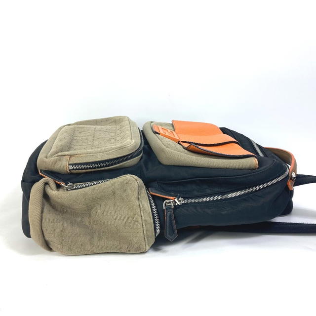 Fendi FENDI 7VZ048 Backpack Zucca multi Bag Backpack Black/orange x khaki - view 4