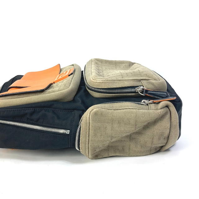 Fendi FENDI 7VZ048 Backpack Zucca multi Bag Backpack Black/orange x khaki - view 5