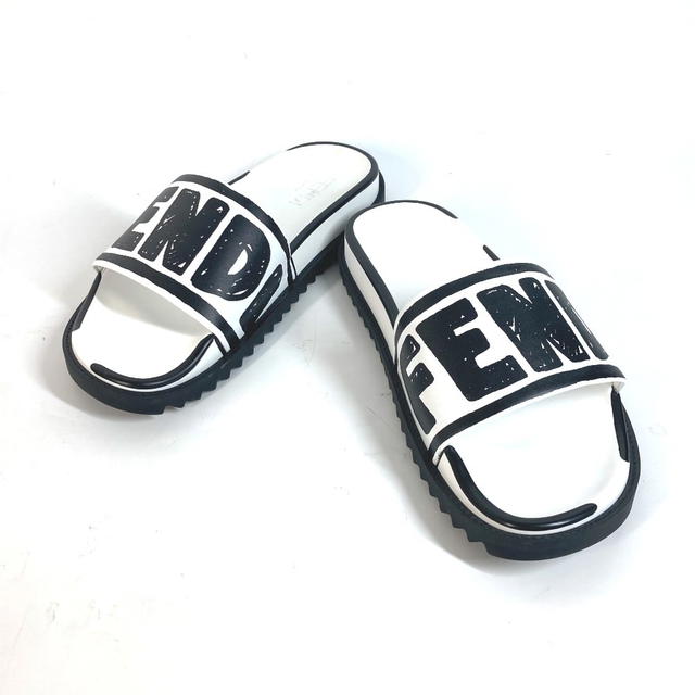 Fendi FENDI 7X1176 Joshua Vides Collaboration logo Shoes Bicolor Sandals - view 2