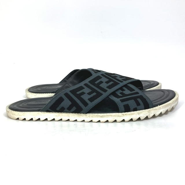 Fendi FENDI 7X1222 Zucca belt shoes Sandals Canvas/Leather Black/gray - view 4