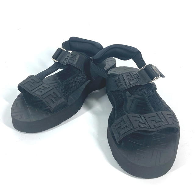 Fendi FENDI 7X1377 belt strap Zucca Shoes shoes Sandals rubber Black Unused - view 2