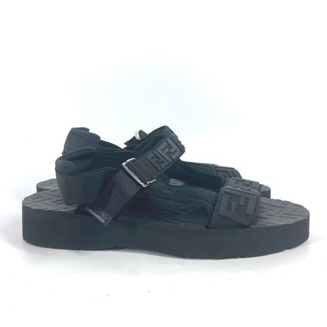 Fendi FENDI 7X1377 belt strap Zucca Shoes shoes Sandals rubber Black Unused - view 5
