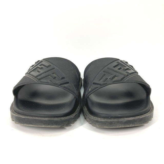 Fendi FENDI 7X1377 pool sandals shower sandals logo flats Sandals rubber Black - view 3