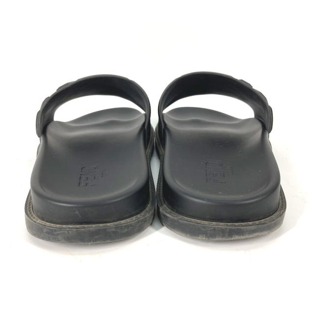 Fendi FENDI 7X1377 pool sandals shower sandals logo flats Sandals rubber Black - view 4
