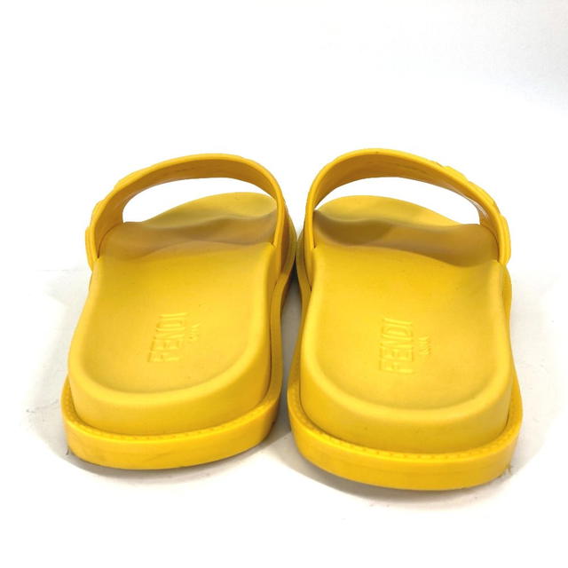 Fendi FENDI 7X1377 shoes logo Shoes Shower Sandals Pool Sandals rubber yellow - view 4