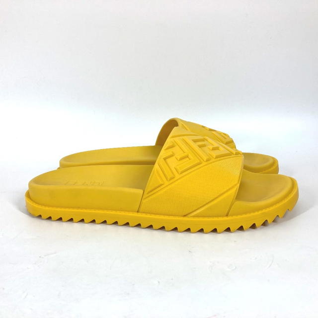Fendi FENDI 7X1377 shoes logo Shoes Shower Sandals Pool Sandals rubber yellow - view 5
