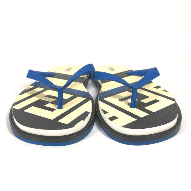 Fendi FENDI 7Y1360 Shoes shoes logo Beach sandal Sandals rubber blue/White x Black - view 3