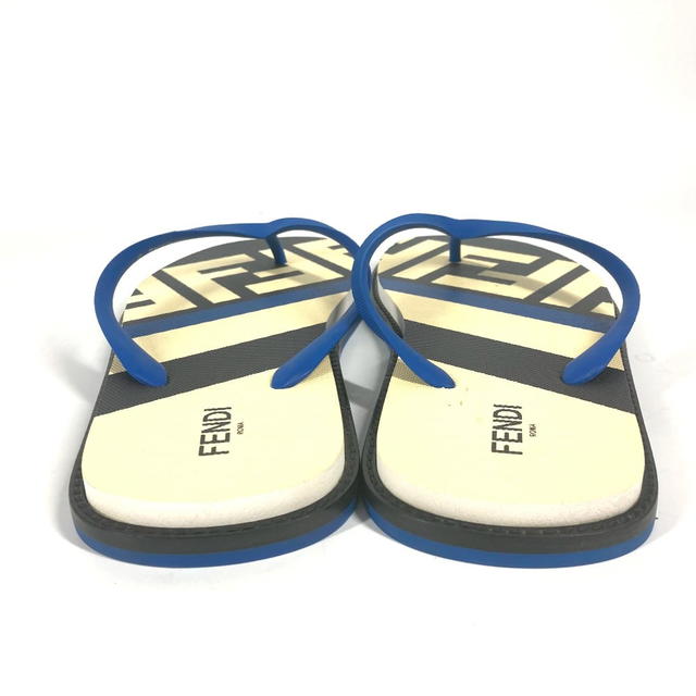 Fendi FENDI 7Y1360 Shoes shoes logo Beach sandal Sandals rubber blue/White x Black - view 4