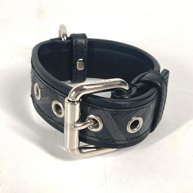 Fendi FENDI 8AC016 zucca dog collar dog pet Accessories Dogs Collar Leather Black/gray - view 3