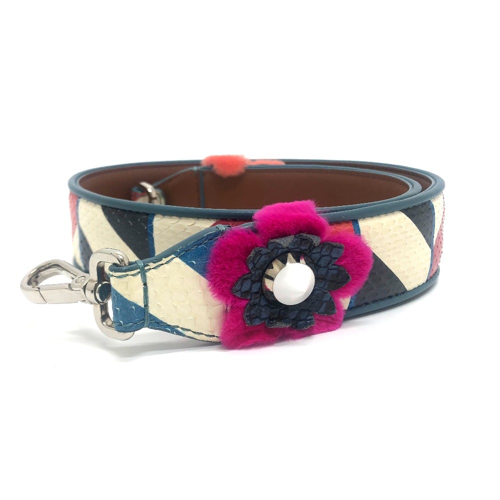 Fendi FENDI 8AV077 Flower Studs Strap You Bag Accessories Shoulder Strap