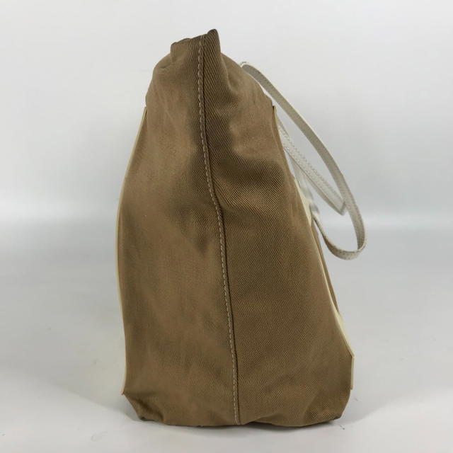 Fendi FENDI 8BH185 FF logo Big logo Tote Bag Shoulder Bag Canvas / rubber Beige/White - view 5