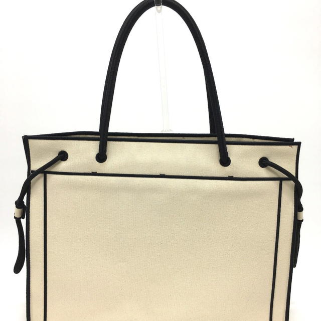 Fendi FENDI 8BH379 Logo Rome Shopper Large Tote Bag Canvas Beige x Black - view 2