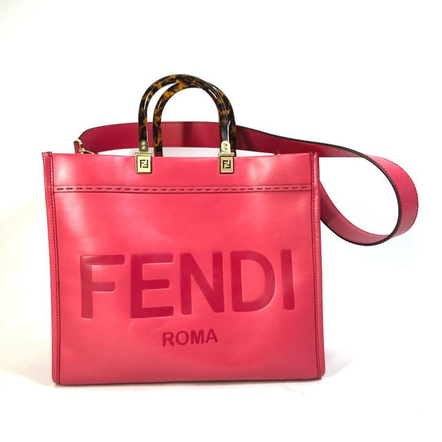 Fendi FENDI 8BH386 Shoulder Bag Sunshine Shopper 2WAY bag Tote Bag Leather pink - view 2