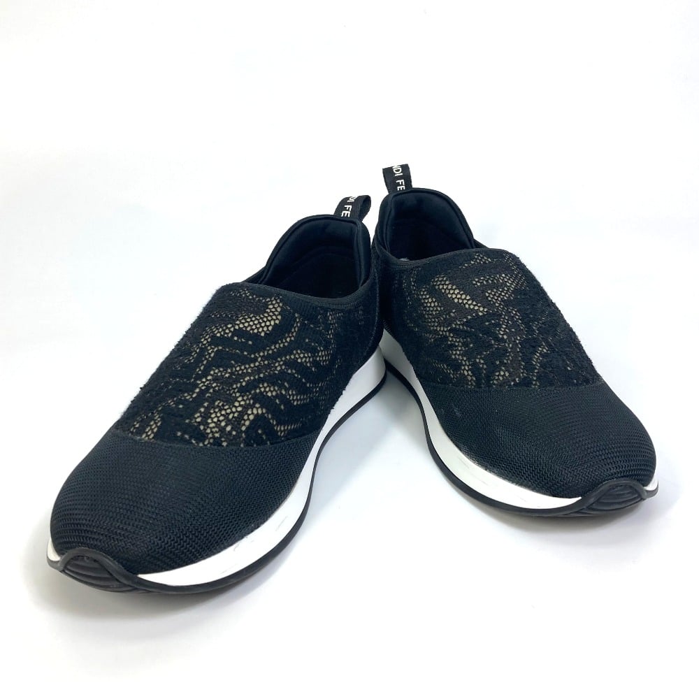 Fendi FENDI 8E8139 Zucca sneakers Canvas Black