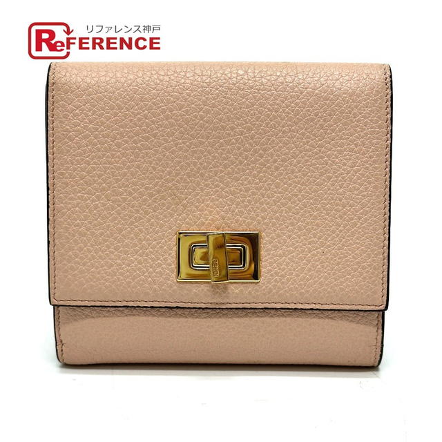 Fendi FENDI 8M0438 Peekaboo Wallet Folded wallet Leather pink - view 1