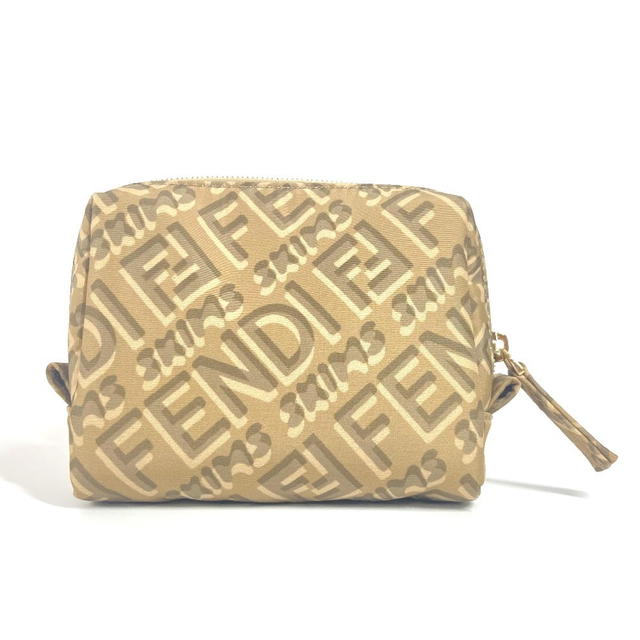 Fendi FENDI 8N0179 SKIMS collaboration logo Multi Pouch Cosmetics Pouch Nylon Beige - view 2