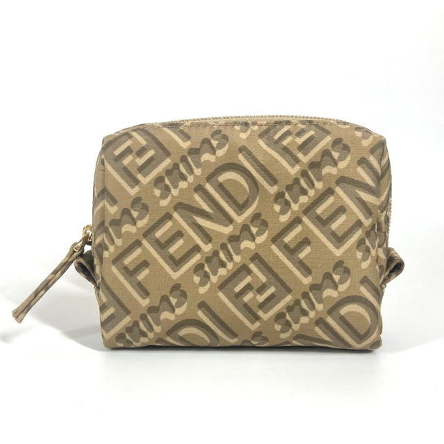 Fendi FENDI 8N0179 SKIMS collaboration logo Multi Pouch Cosmetics Pouch Nylon Beige - view 3