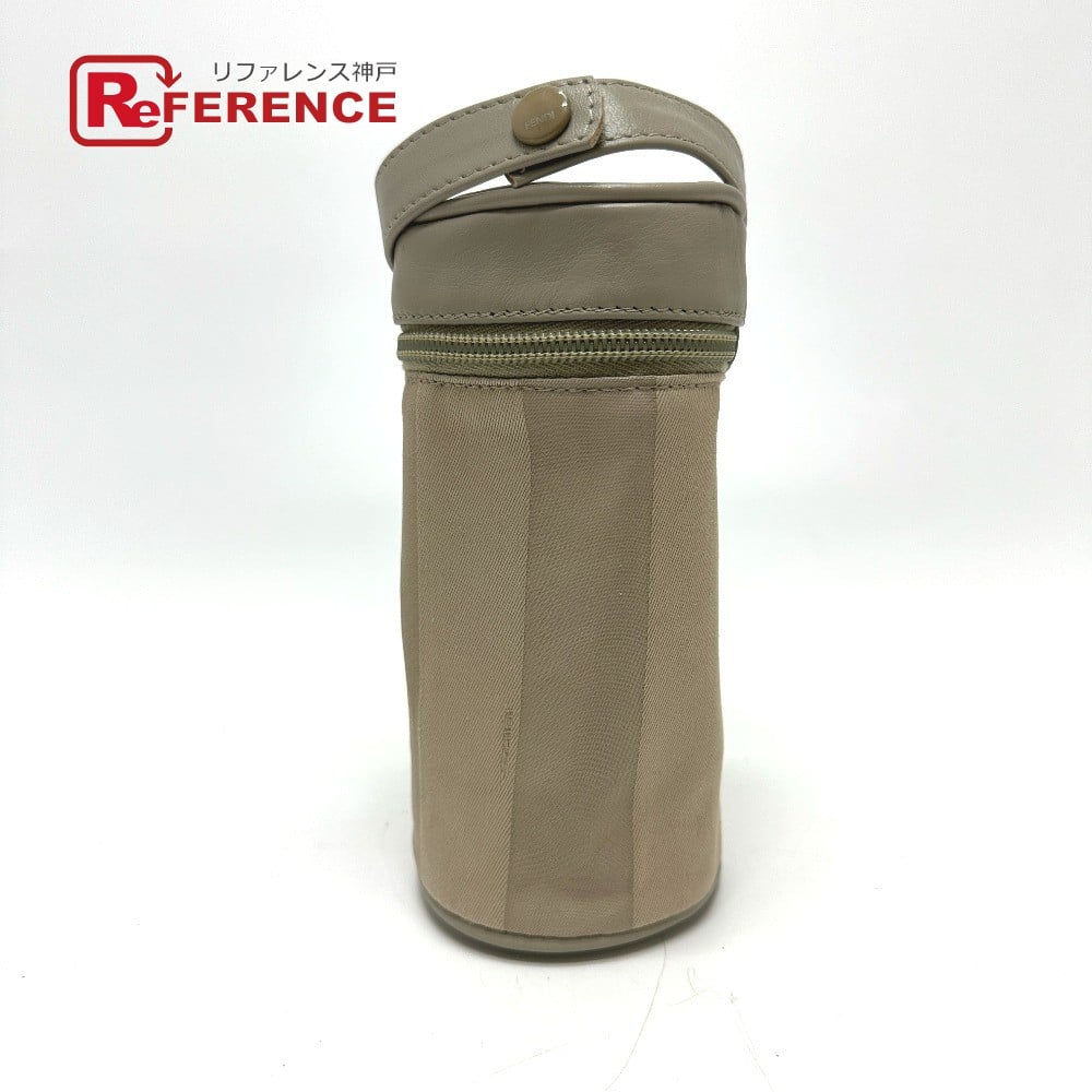 Fendi FENDI baby bottle holder striped pecan baby pouch Bottle holder Beige Unused