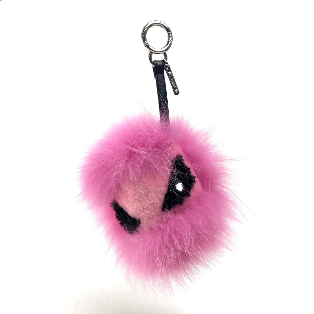 Fendi FENDI Bag Charm BAG BUGS Bag Charm Fur Pink