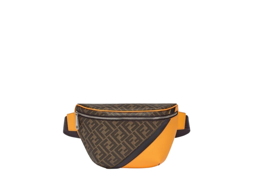 Fendi Fendi Belt Bag In Leather With Palladium-Finish Hardware Brown