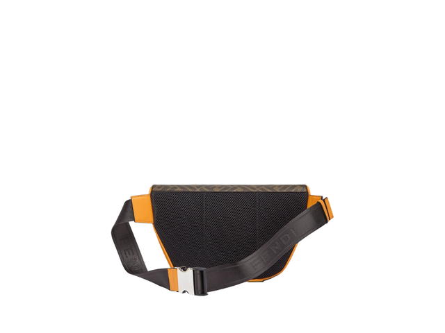 Fendi Fendi Belt Bag In Leather With Palladium-Finish Hardware Brown - view 2