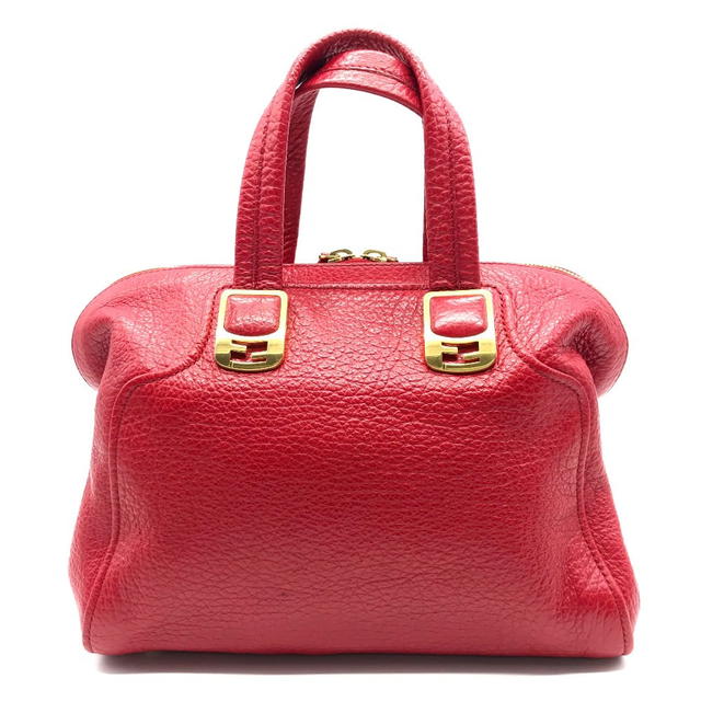 Fendi FENDI chameleon Shoulder Bag Hand Bag 2way bag Red Leather - view 2