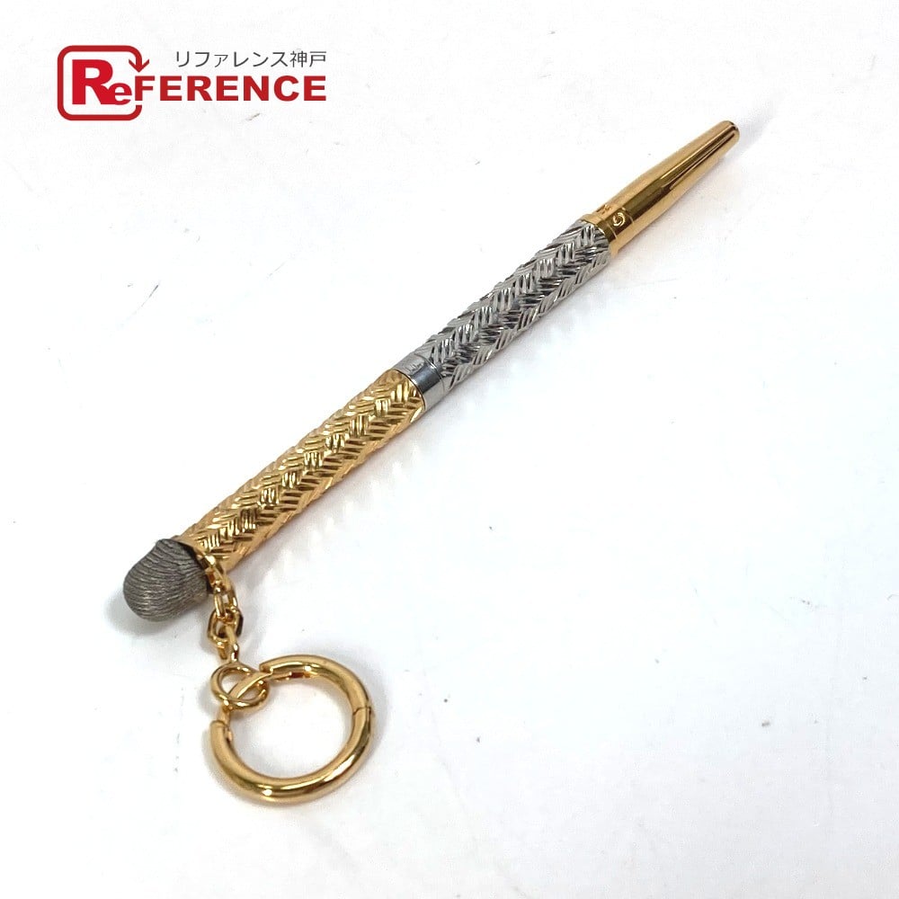 Fendi FENDI CHAOS collaboration scribble pen Pen Earrings Silver/Gold Unused