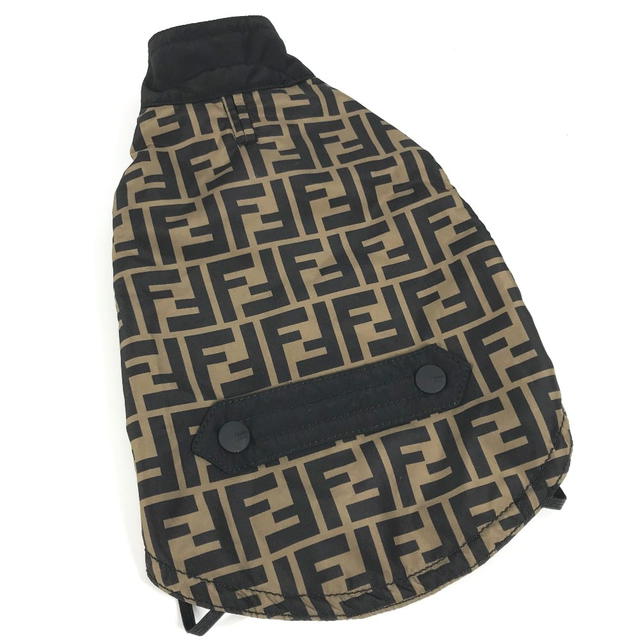 Fendi FENDI Dog Puppy Doggie Zucca dog clothes Dog wear Nylon Brown/Black - view 2