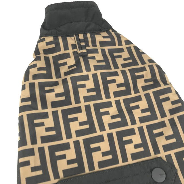 Fendi FENDI Dog Puppy Doggie Zucca dog clothes Dog wear Nylon Brown/Black - view 3